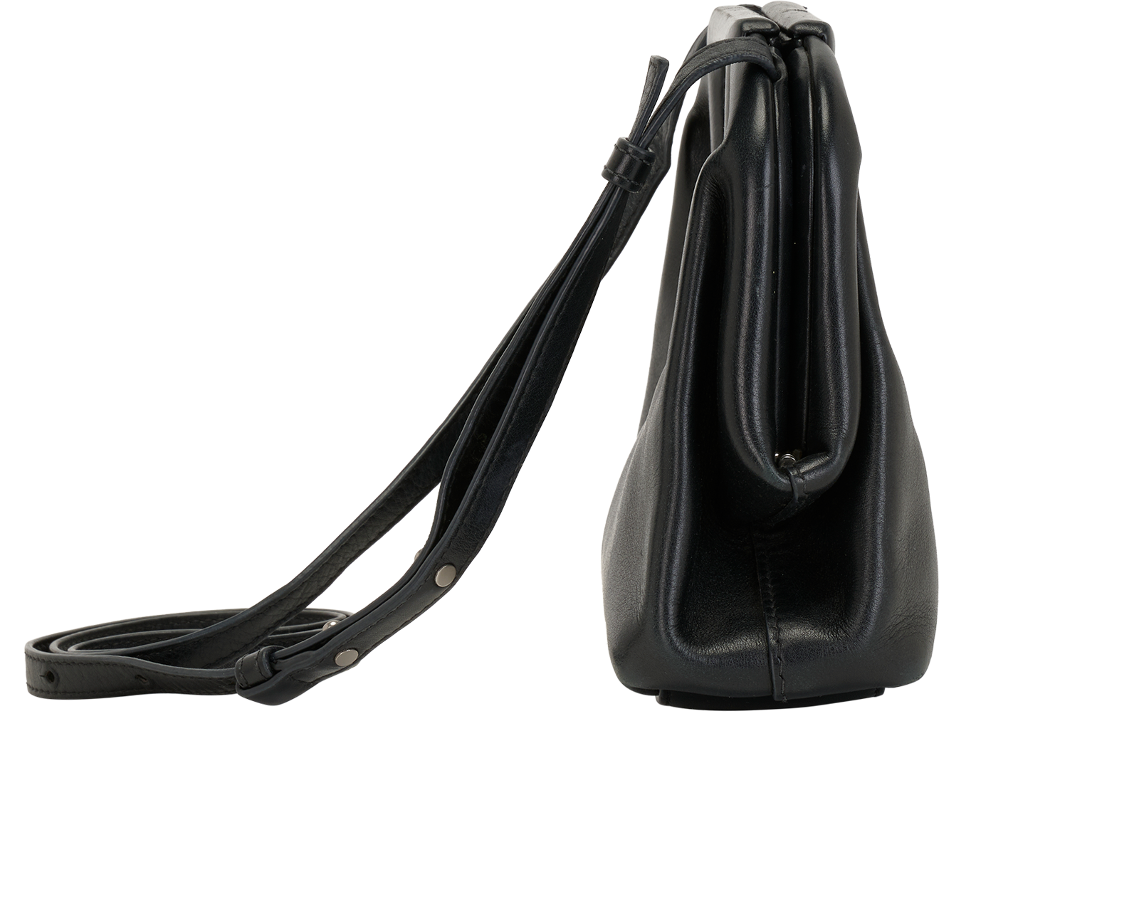 The Point Small, &pound;450, Handbags, Black, Leather, Side view